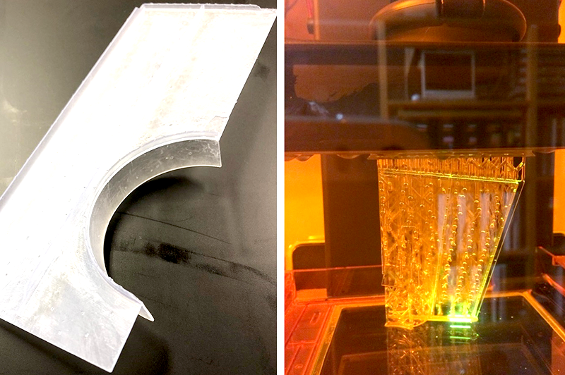 3Dプリンターで製作したプラント床材モデル