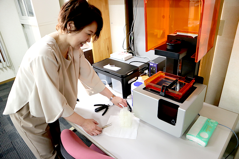 3Dプリンターによるモデルを使った提案を試行中