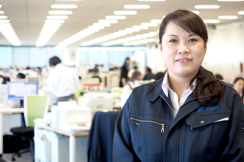 工事部で活躍し、女性初の管理職を目指す紀見さん