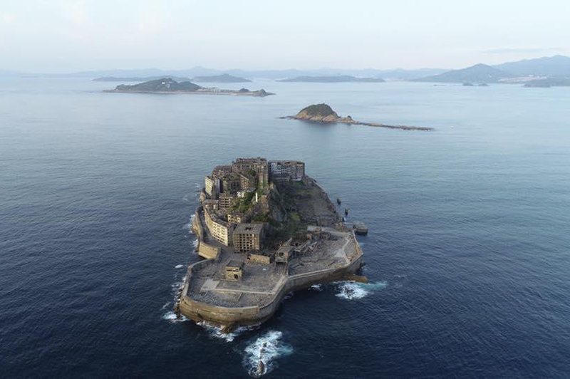 軍艦島の全景