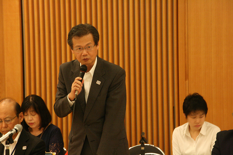 挨拶する三浦隆東京都建設局道路監