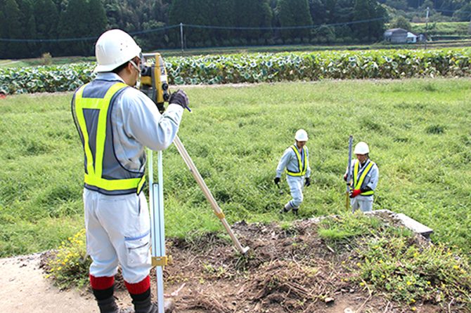 九州測量専門学校生のインターンシップ、施工管理技士取得も視野に