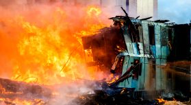 火事で燃えた建築現場…。それを隠した現場監督と職人のヒミツ