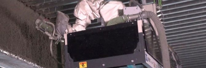 【鹿島】実工事に”耐火被覆吹付ロボット”を適用！「環境改善や生産性向上」を実現