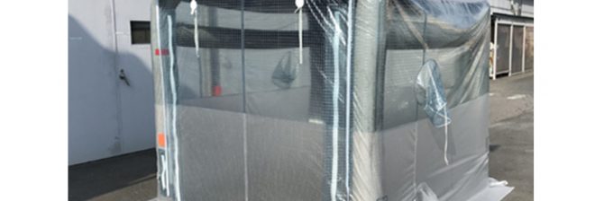 【竹中工務店ら】少人数&短時間で組立・解体！粉じん飛散防止用の簡易養生ユニットを開発