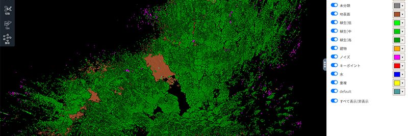 クラウドで3D点群データを自動解析する「スキャン・エックスクラウド」が始動