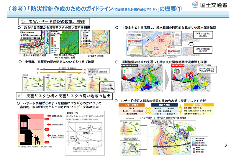 「防災指針作成のためのガイドライン」の概要 / 国土交通省