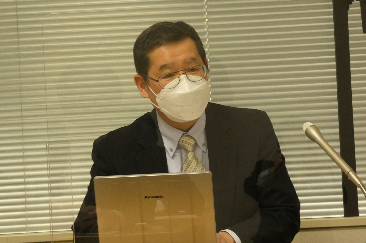 塚原幹事長による声明の趣旨説明