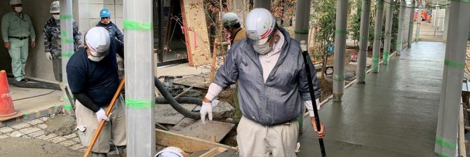 【長谷工】一般コンクリと同強度の環境配慮型コンクリを地上構造物に採用