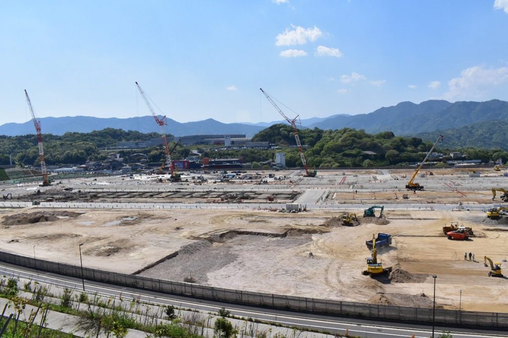 造成工事の現場風景