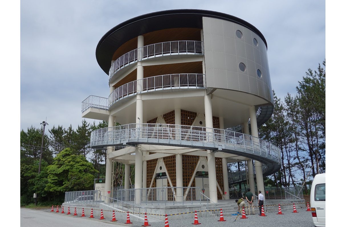 景観に配慮した津波避難タワー(高知県中土佐町) ※画像:原教授提供
