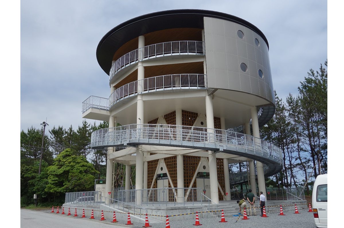 景観に配慮した津波避難タワー（高知県中土佐町）　※画像：原教授提供