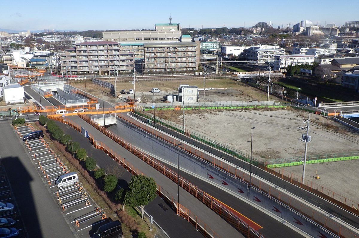 調布のアンダーパス現場(完成後)