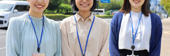 中国地方整備局の女性職員が語る。「道路の仕事は身近だし、親にも自慢できる」