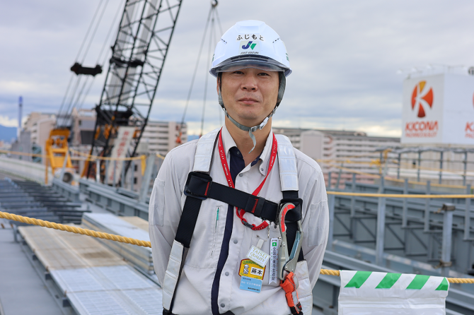 藤本 大輔さん　喜連瓜破橋大規模更新工事　大成・富士ピーエス・MMB異工種JV（監理技術者）
