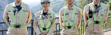 立野ダム工事に携わる、西松・安藤ハザマ・青木あすなろJVの若手技術者