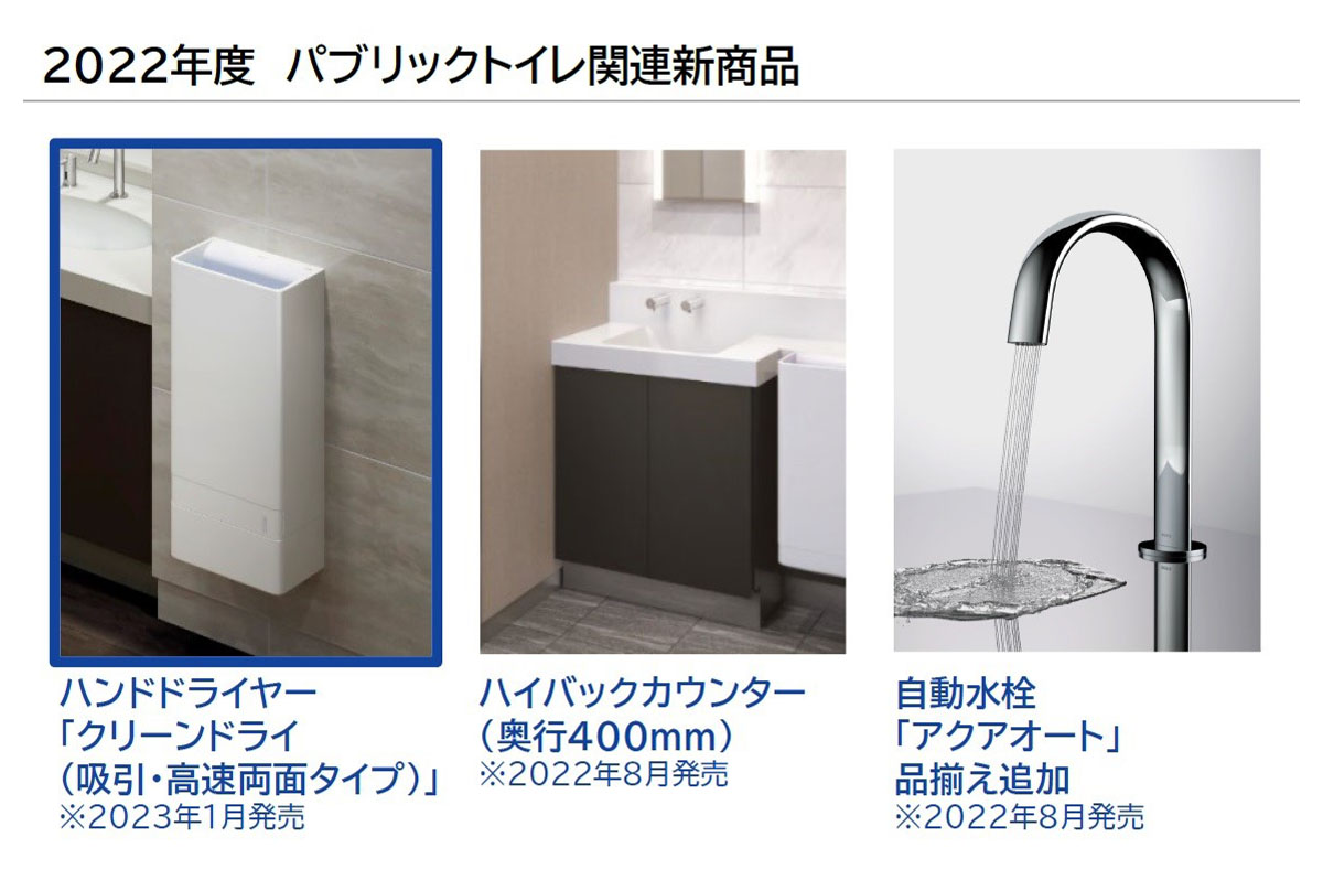 2022年度パブリックトイレ関連新商品