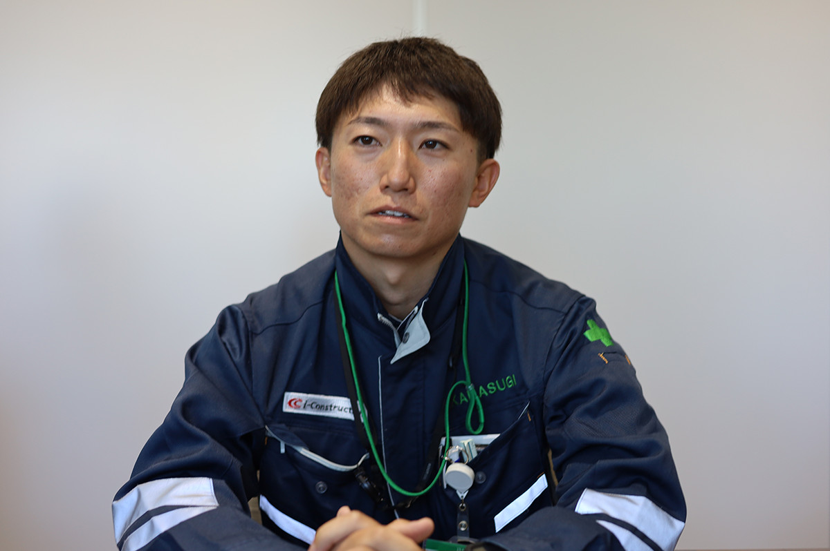 稲川 将太さん(R4・5 江戸川右岸小平地先堤防整備工事 現場代理人)