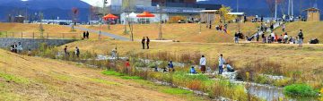 「土木学会デザイン賞2022」の最優秀賞3作品のうちの「川原川・川原川公園」