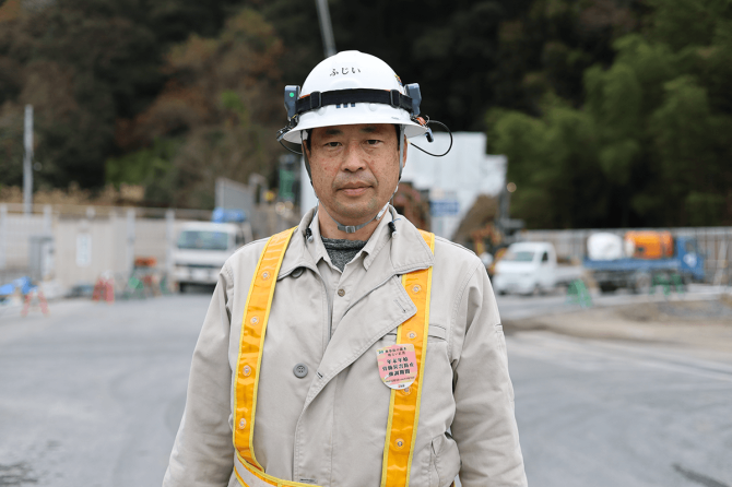 藤井 広志さん　鹿島建設株式会社　日下川新規放水路（呑口側）工事事務所所長