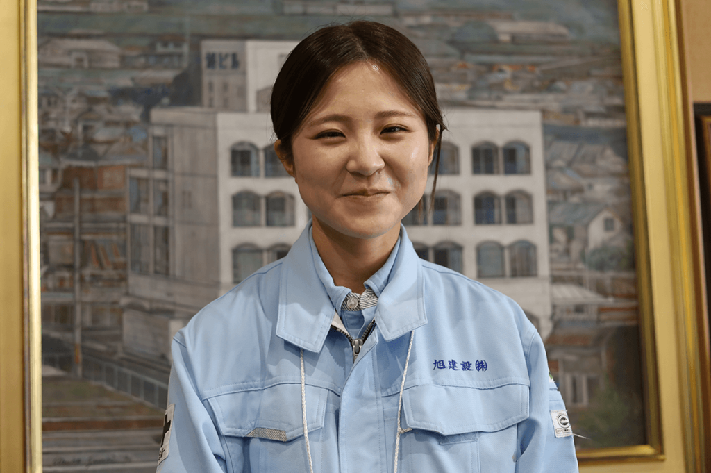 馬越 想代香さん（旭建設株式会社 工事部）