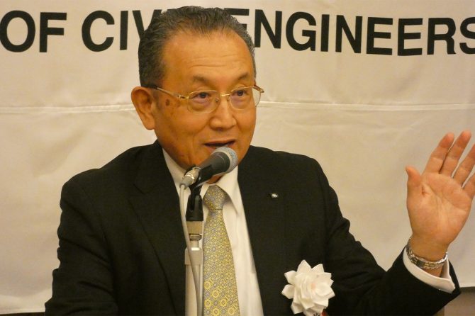 土木学会の第111代会長に就任した田中茂義氏