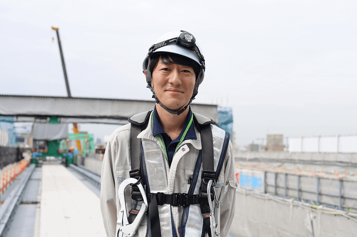 中田 諒さん 阪神高速道路株式会社 管理本部 大阪保全部 改築・更新事業課 主任