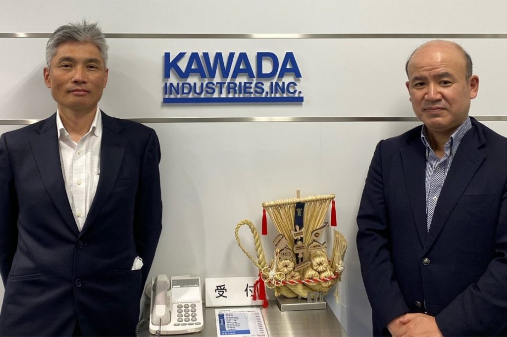川田テクノロジーズ技術研究所長の金平徳之氏、グループ経営戦略室溶接ソリューション事業推進室長の北川悟氏