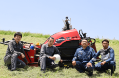 金杉建設などが開発中の「自律走行型草刈り機」を取材してきた