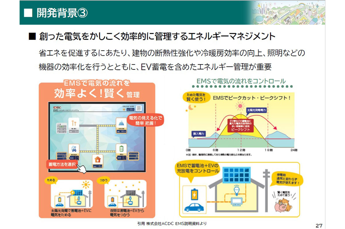 創った電気を賢く効率的に管理するエネルギーマネジメントを導入