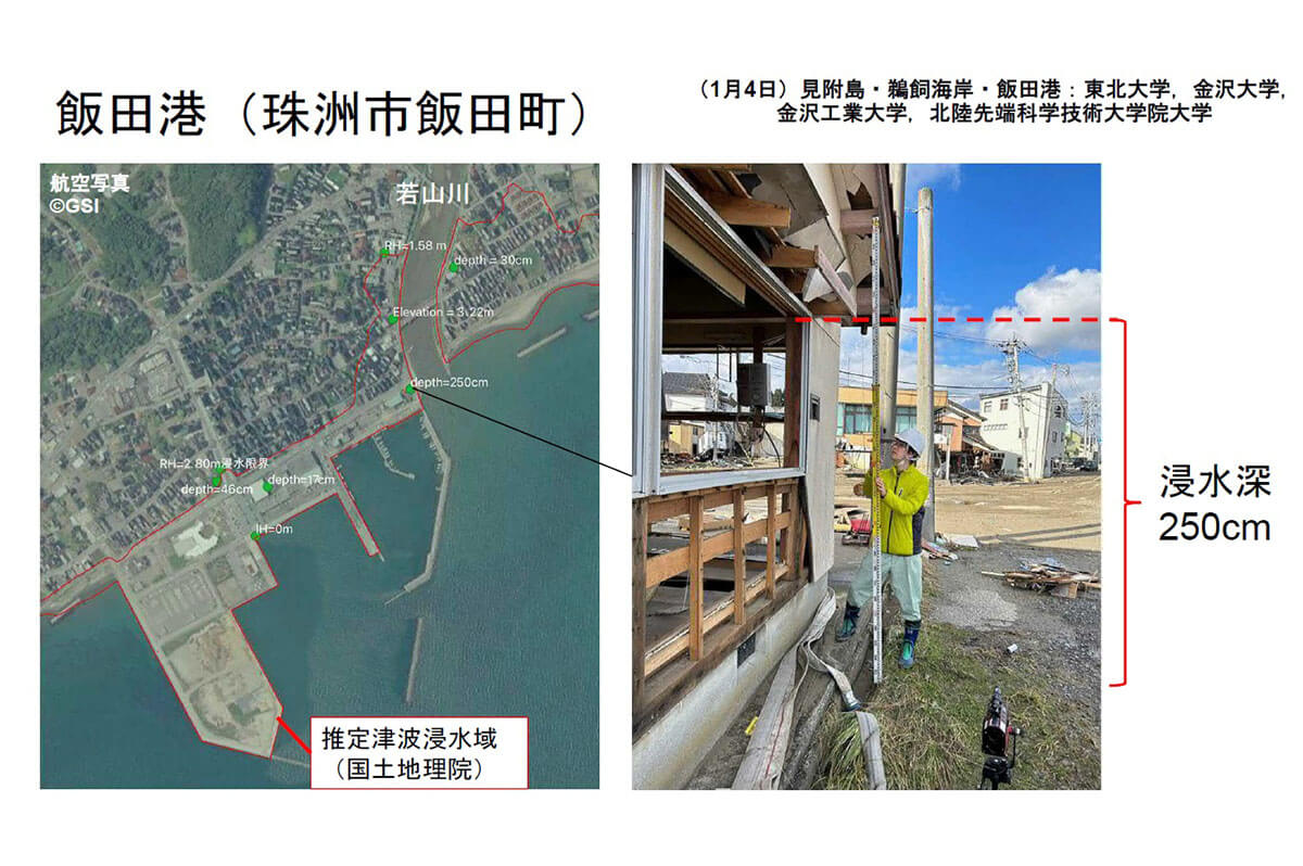 出典：土木学会海岸工学委員会「R6年能登半島地震津波調査グループ」の由比政年氏の資料