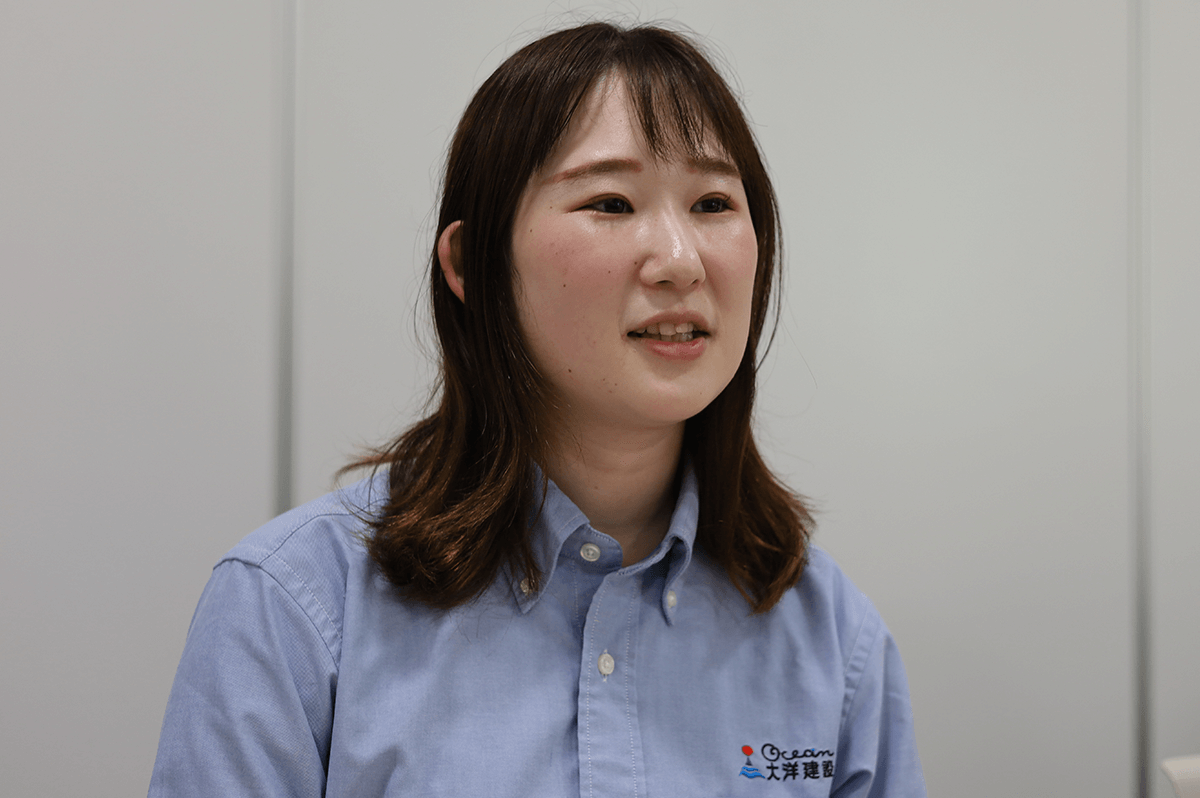 田中 美菜実さん 大洋建設株式会社 生産本部 建設部 建築グループ