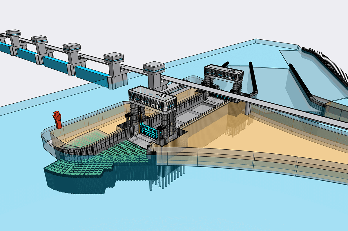 大成建設が作成した3Dデータ(大成建設提供)