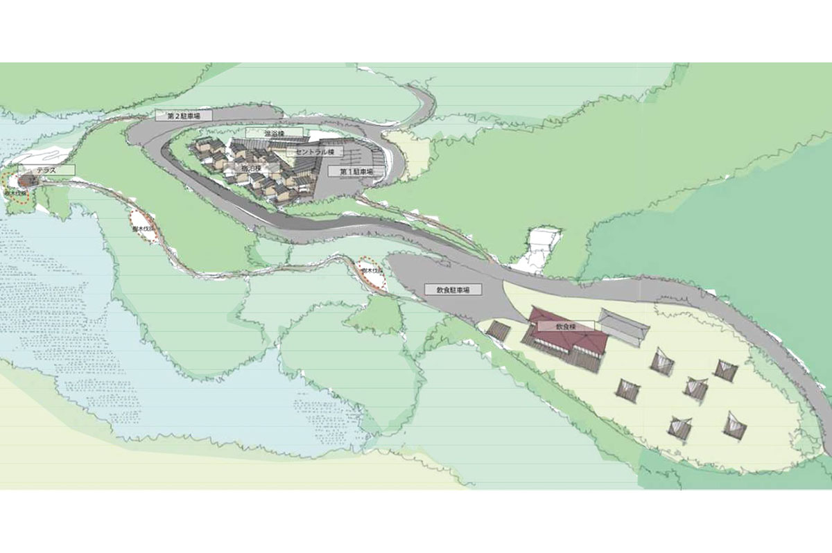 みどり市の「国民宿舎サンレイク草木」の建て替え / 出典：みどり市の「国民宿舎サンレイク草木再生基本計画」