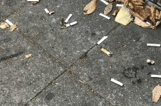 たばこの吸い殻をポイ捨てした犯人は、私です