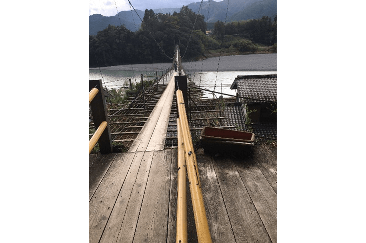 久野脇橋(塩郷の吊橋) 撮影:角さん