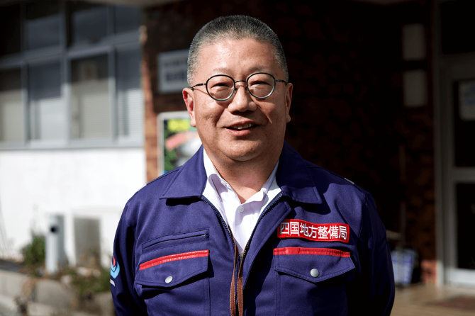 髙川 智さん　国土交通省 四国地方整備局 四国山地砂防事務所 建設専門官（祖谷地区工事担当）