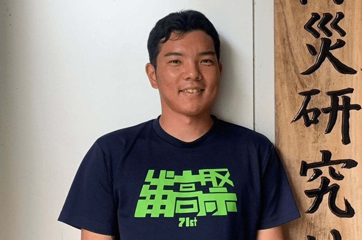 南原 二良さん(B4)(写真:内田研究室提供)
