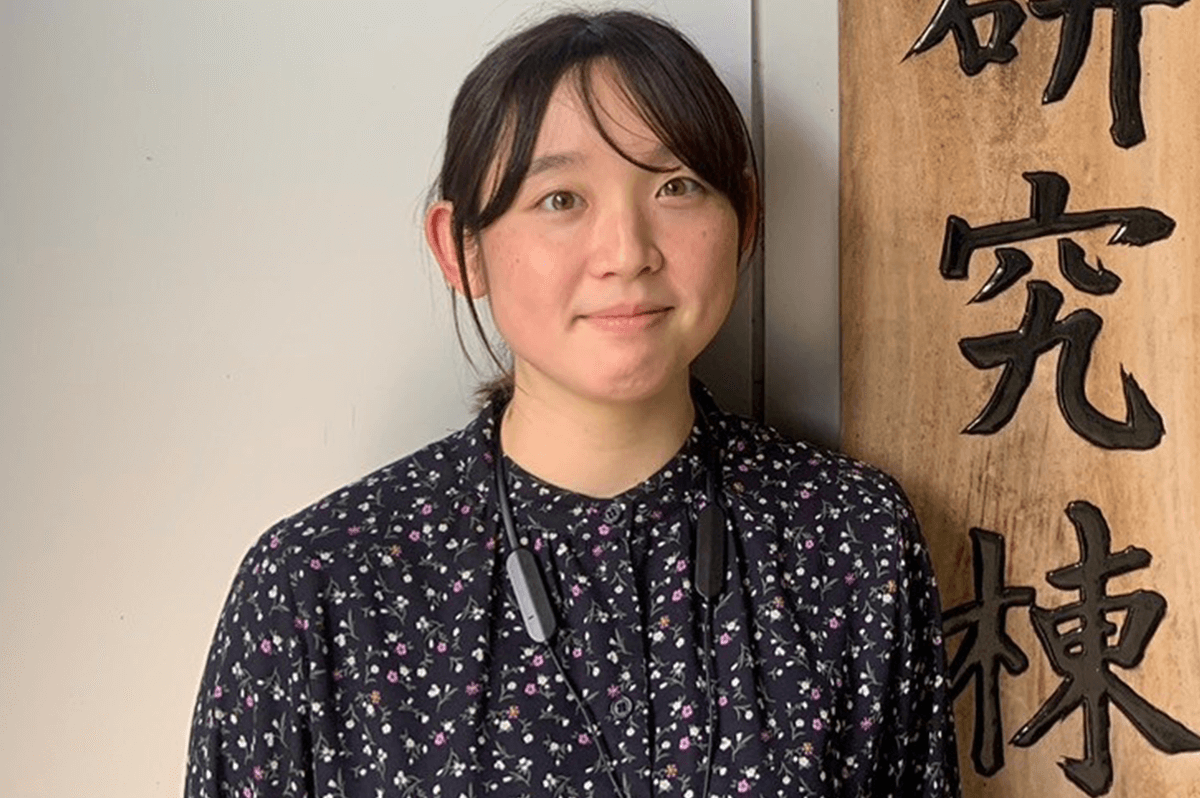 工藤 優葵さん(M2)(写真:内田研究室提供)