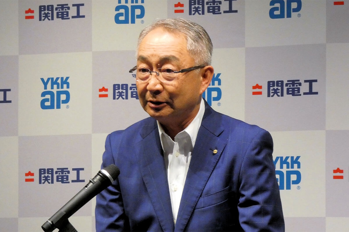 「電力需要の増加は待ったなしで、BIPV事業は有益」と胸を張る仲摩社長