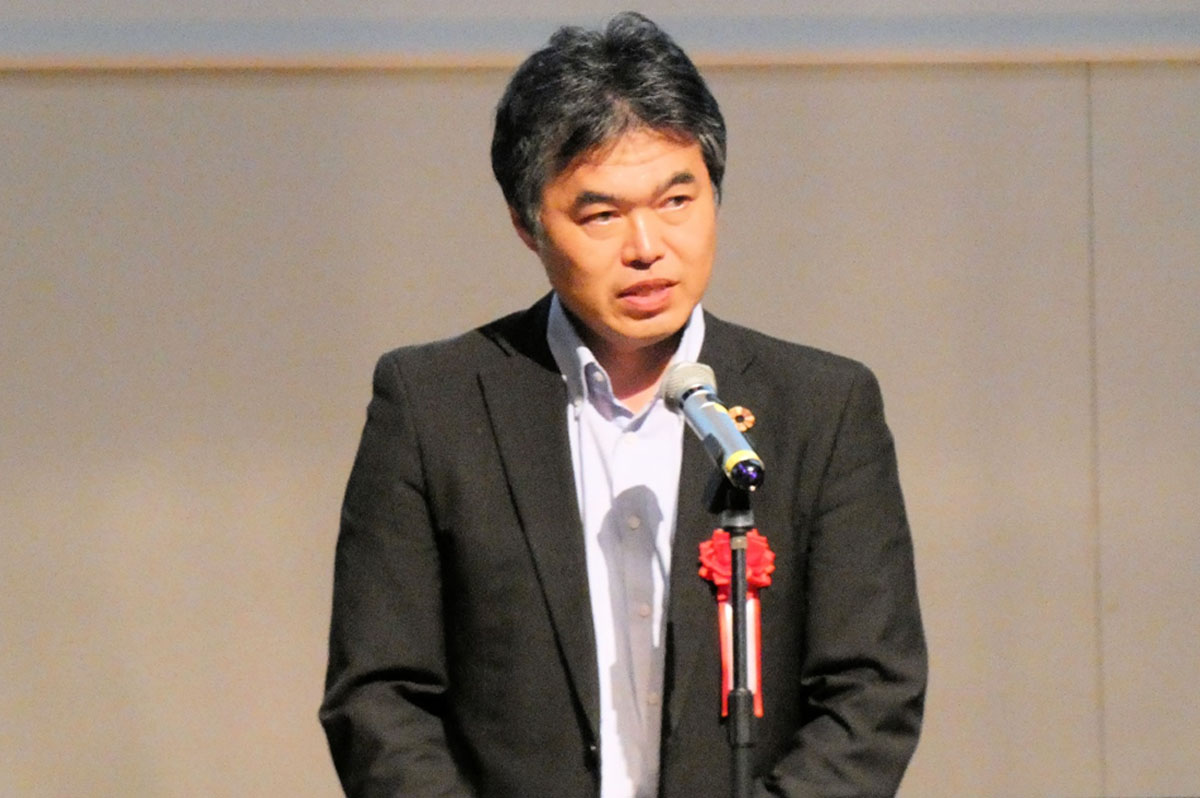 高橋光男・農林水産大臣政務官の挨拶(代読:長﨑屋圭太・林野庁森林整備部長)