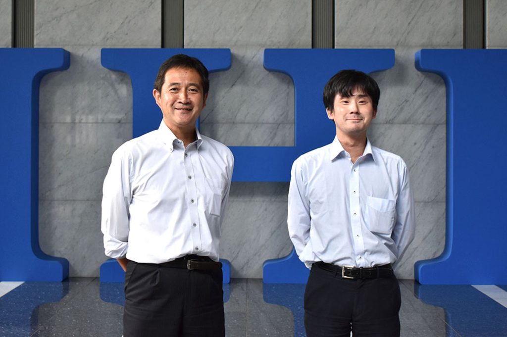 左から、株式会社IHI 社会基盤事業領域 事業推進部 技術開発推進グループ主幹の塩永亮介氏と同部ライフサイクルビジネスグループの松田昂大氏