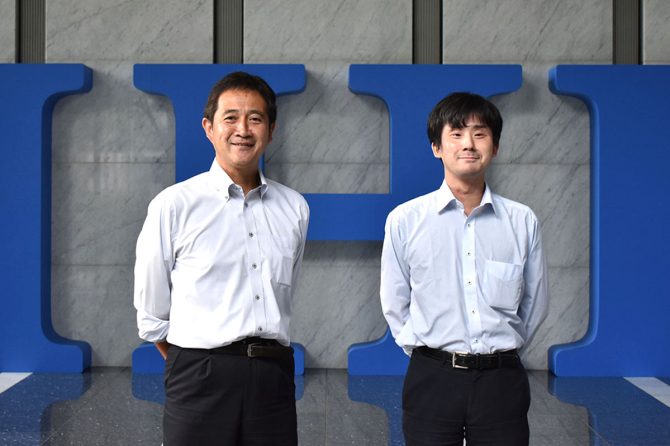 左から、株式会社IHI 社会基盤事業領域 事業推進部 技術開発推進グループ主幹の塩永亮介氏と同部ライフサイクルビジネスグループの松田昂大氏