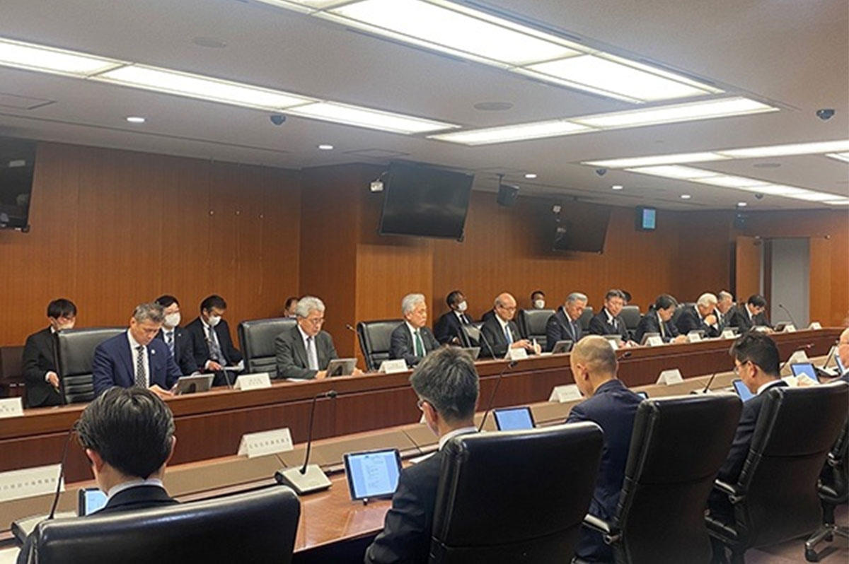 斉藤国土交通大臣と建設業4団体トップの意見交換会のもよう