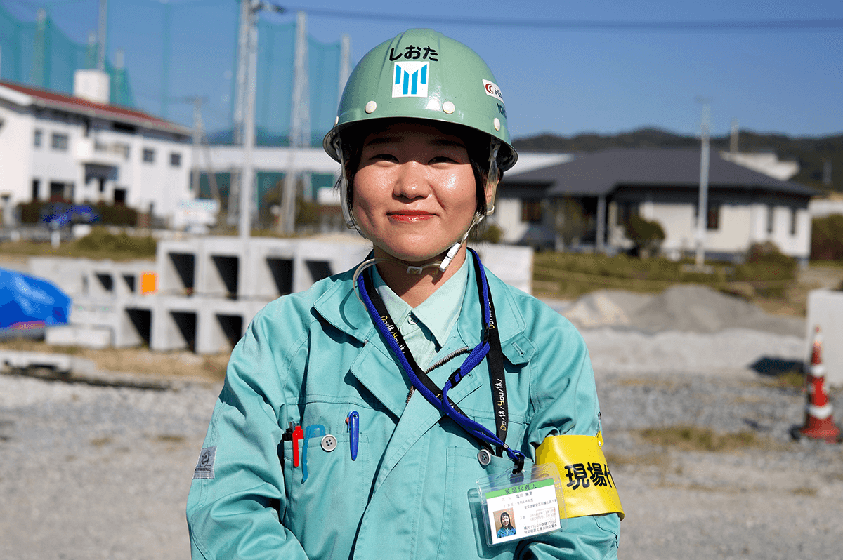 塩田 麗菜さん 横河・鉄建JV 現場代理人