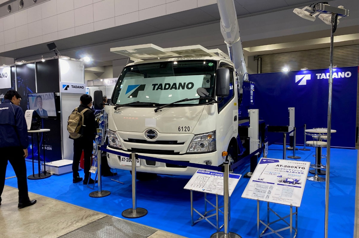 展示会でのタダノのブース