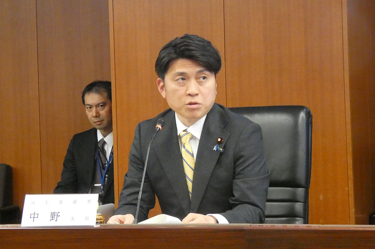 中野国交大臣が事故を教訓に管路メンテナンスの再建を強調した