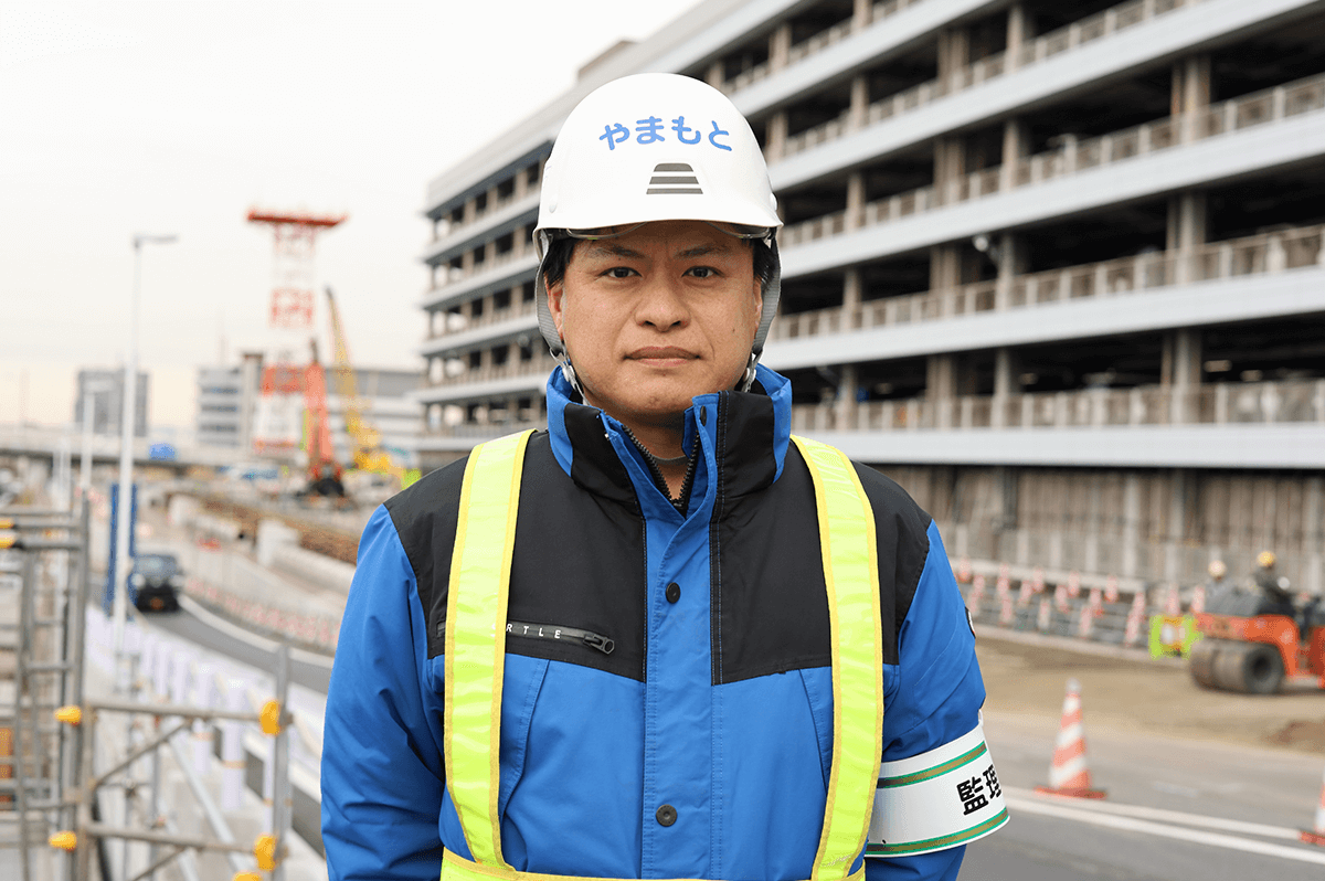 山本 直樹さん 清水建設株式会社 令和5年度 東京空港空港アクセス鉄道開削部(P3駐車場前)駆体築造工事 監理技術者