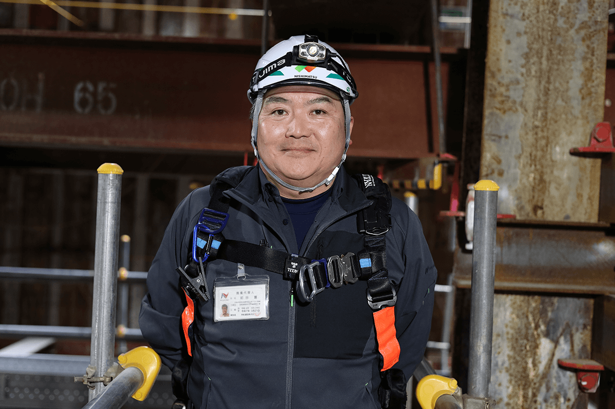 前田 薫さん 西松建設株式会社 令和4年度 東京国際空港アスセス鉄道 連絡通路部仮切り回し通路築造工事 現場代理人