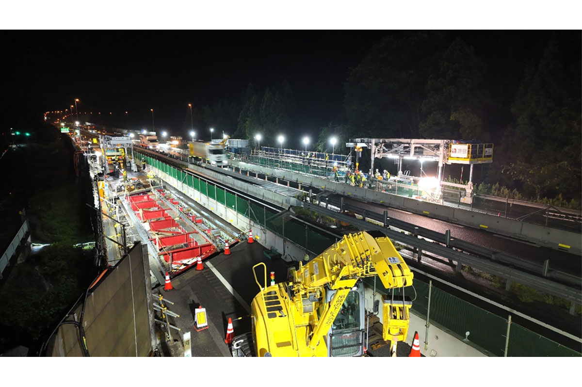名神高速道路における日本初の集中工事を利用した床版取替リニューアルプロジェクト